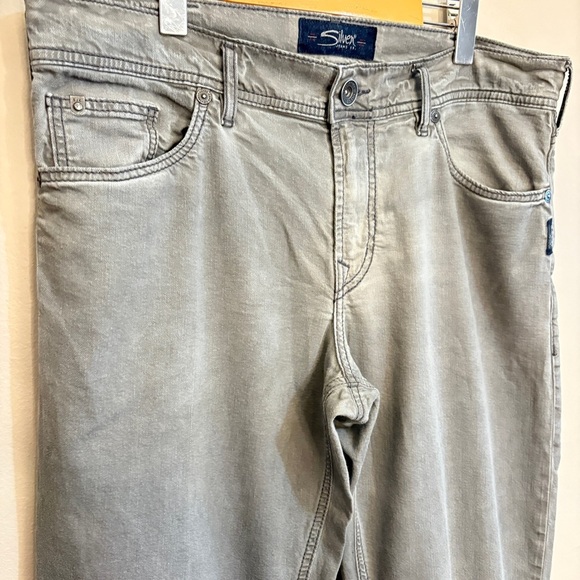 Silver Jeans Eddie Relaxed Fit Tapered Leg Jeans - Gray 34x34 - Picture 7 of 16